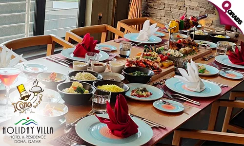 Rooftop Penthouse Culinary Experience: Arabic, Asian, & Western Cuisine at Icono View Restaurant by Holiday Villa!